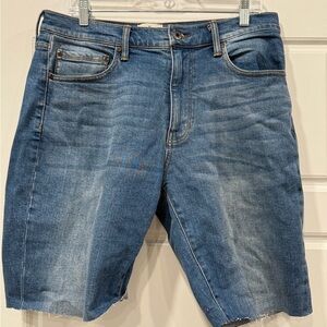 Men's Denim Blue Jean Shorts- cut off